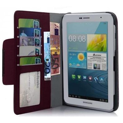 Cadorabo Hülle für Samsung Galaxy Tab 2 (7.0 Zoll) - Hülle in Brombeer Violett – ...