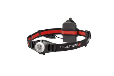 Ledlenser Kopflampe LED Stirnlampe H3 60 Lumen Dimmer schwarz rot
