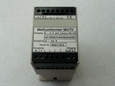 Kühnreich & Meixner MUTV Meßumformer mit Effektivwertkonverter 0 - 5 V AC max 50