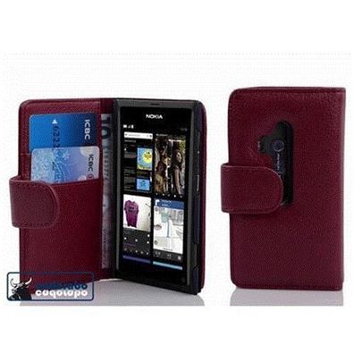 Cadorabo Hülle für Nokia Lumia 800 in Bordeaux LILA Handyhülle aus strukturiertem ...