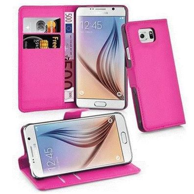 Cadorabo Hülle kompatibel mit Samsung Galaxy S6 in CHERRY PINK - Schutzhülle mit ...