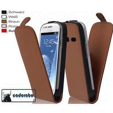 Cadorabo Hülle für Samsung Galaxy S3 / S3 NEO in KAKAO BRAUN Handyhülle im Flip ...