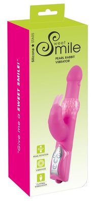 Sweet Smile Pearly Rabbit - Silikon-Vibrator mit Klitoris-Vibro-Bunny