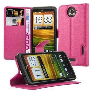 Cadorabo Hülle kompatibel mit HTC ONE X / X+ in CHERRY PINK - Schutzhülle mit ...