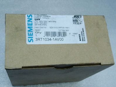 Siemens 3RT1034-1AV00 Schütz mit 3RH1921-1DA11 Hilfsschalterblock = - unge