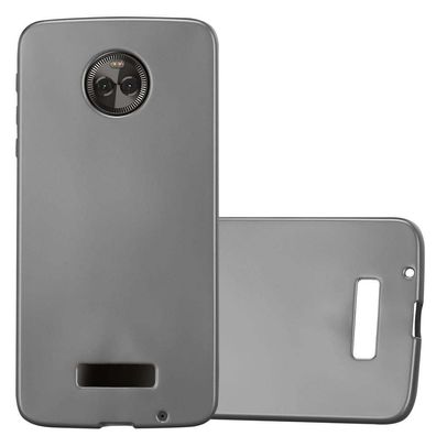 Cadorabo Hülle kompatibel mit Motorola MOTO X4 in Metallic GRAU - Schutzhülle aus ...