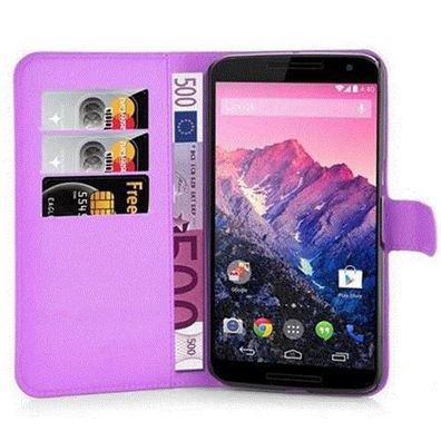 Cadorabo Hülle kompatibel mit Motorola Google NEXUS 6 in MANGAN Violett - Schutzhü...