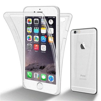 Cadorabo Hülle kompatibel mit Apple iPhone 6 / 6S in Transparent - 360° Full Body ...