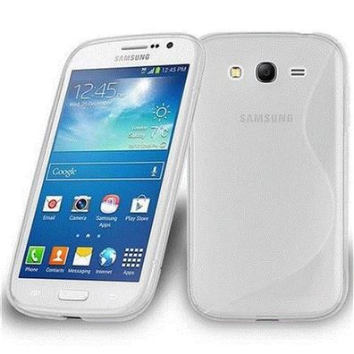 Cadorabo Hülle kompatibel mit Samsung Galaxy GRAND 3 in HALB Transparent - Schutzh...