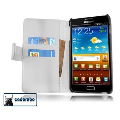 Cadorabo Hülle für Samsung Galaxy NOTE 1 in POLAR WEIß Handyhülle aus glattem ...