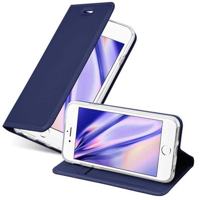 Cadorabo Hülle kompatibel mit Apple iPhone 6 PLUS / 6S PLUS in CLASSY DUNKEL BLAU ...