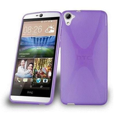Cadorabo Hülle kompatibel mit HTC Desire 826 in Flieder Violett - Schutzhülle aus ...