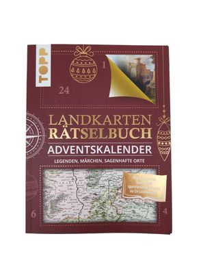 Landkarten Rätselbuch Adventskalender. Legenden, Märchen, sagenhafte Orte