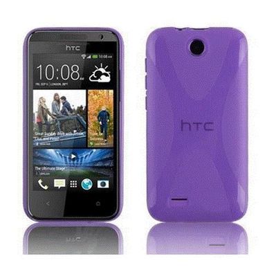 Cadorabo Hülle für HTC Desire 300 in Flieder Violett Handyhülle aus flexiblem TPU ...