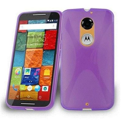 Cadorabo Hülle kompatibel mit Motorola MOTO X2 in Flieder Violett - Schutzhülle ...