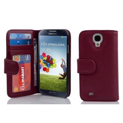 Cadorabo Hülle für Samsung Galaxy S4 in Bordeaux LILA Handyhülle mit Magnetverschl...