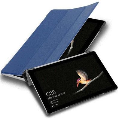 Cadorabo Tablet Hülle kompatibel mit Microsoft Surface GO in JERSEY DUNKEL BLAU - ...