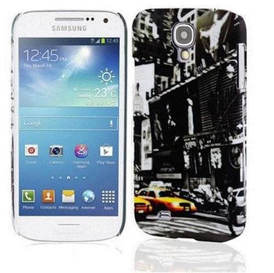 Cadorabo Hülle kompatibel mit Samsung Galaxy S4 MINI mit NEW YORK CAB Aufdruck - ...