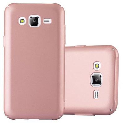 Cadorabo Hülle kompatibel mit Samsung Galaxy J5 2015 in METALL ROSÉ GOLD - Hard ...