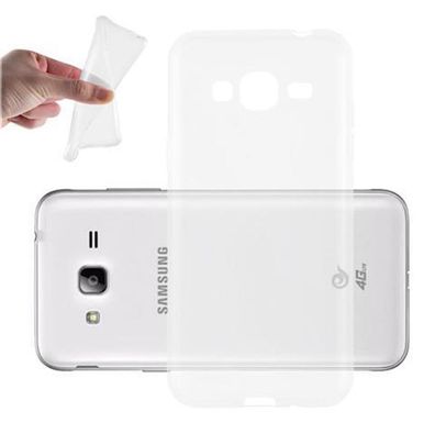 Cadorabo Hülle kompatibel mit Samsung Galaxy J3 2016 in VOLL Transparent - Schutzh...