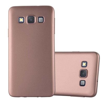 Cadorabo Hülle kompatibel mit Samsung Galaxy A3 2015 in Metallic ROSÉ GOLD - Schut...