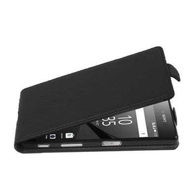 Cadorabo Hülle kompatibel mit Sony Xperia Z5 in OXID Schwarz - Schutzhülle im ...