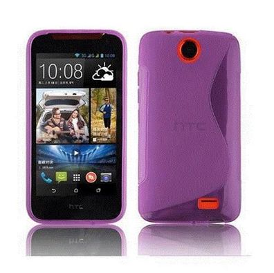 Cadorabo Hülle kompatibel mit HTC Desire 310 in Flieder Violett - Schutzhülle aus ...