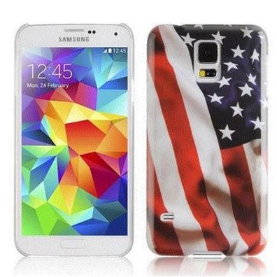 Cadorabo Hülle kompatibel mit Samsung Galaxy S5 / S5 NEO mit STARS AND Stripes ...