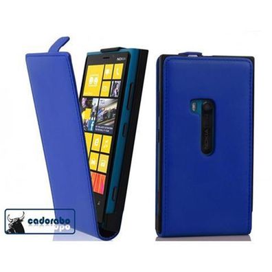 Cadorabo Hülle für Nokia Lumia 920 in Brilliant BLAU Handyhülle im Flip Design ...