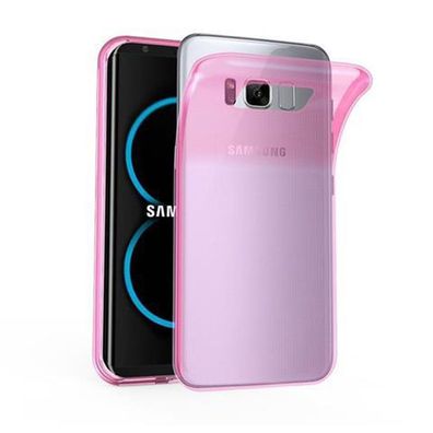 Cadorabo Hülle kompatibel mit Samsung Galaxy S8 PLUS in Transparent PINK - Schutzh...