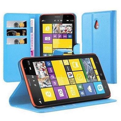 Cadorabo Hülle kompatibel mit Nokia Lumia 1320 in Pastell BLAU - Schutzhülle mit ...