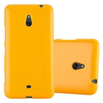Cadorabo Hülle kompatibel mit Nokia Lumia 1320 in JELLY GELB - Schutzhülle aus ...