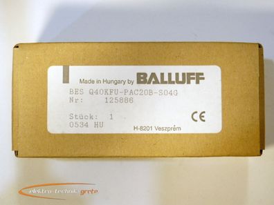 Balluff BES Q40KFU-PAC20B-S04G Induktiver Sensor ungebraucht