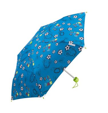 Ergobrella Kinderregenschirm mit reflektierenden Ecken Football Fan