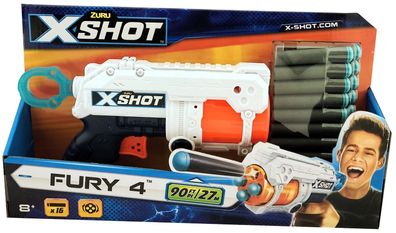 xshot Zuru Fury 4 Spielzeug Pistole 4-Lauf Kinder Dart Gun Blaster
