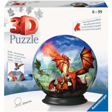 3D Puzzle-Ball Mystische Drachen - Ravensburger 11565 - (Spielwaren / Puzzle)