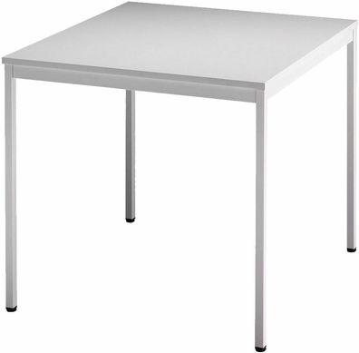 bümö Tisch klein, Multifunktionstisch, 80 x 80 cm in grau - Beistelltisch, Bistrotisc