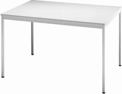 bümö Tisch, Multifunktionstisch 120 x 80 cm in grau - Besprechungstisch, Konferenztis