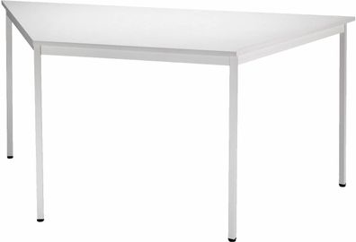 bümö Trapez-Tisch, Multifunktionstisch 160 x 69 cm in grau - Besprechungstisch, Konfe