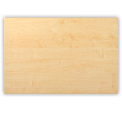 bümö Tischplatte 120x80 cm in Ahorn, Schreibtischplatte aus Holz, Holzplatte, Spanpla