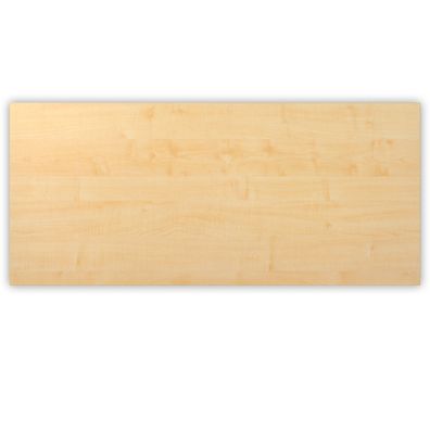 bümö Tischplatte 180x80 cm in Ahorn, Schreibtischplatte aus Holz, Holzplatte, Spanpla