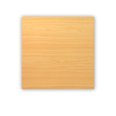 bümö Tischplatte 80x80 cm in Buche, Schreibtischplatte aus Holz, Holzplatte, Spanplat