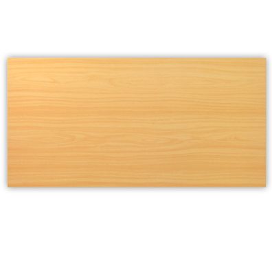 bümö Tischplatte 160x80 cm in Buche, Schreibtischplatte aus Holz, Holzplatte, Spanpla