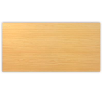 bümö Tischplatte 200x100 cm in Buche, Schreibtischplatte aus Holz, Holzplatte, Spanpl