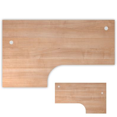 bümö Tischplatte 200x120 cm in Nussbaum, Schreibtischplatte aus Holz, Holzplatte, Spa