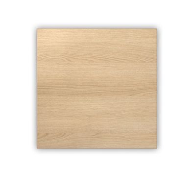 bümö Tischplatte 80x80 cm in Eiche, Schreibtischplatte aus Holz, Holzplatte, Spanplat