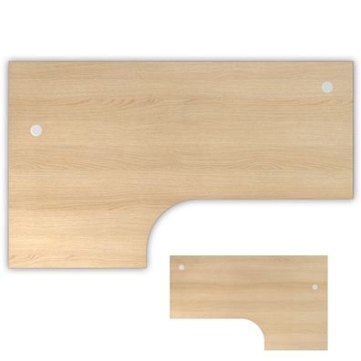 bümö Tischplatte 200x120 cm in Eiche, Schreibtischplatte aus Holz, Holzplatte, Spanpl