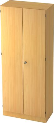 bümö office Aktenschrank abschließbar, Büroschrank groß aus FSC-Holz, 80cm breit in B