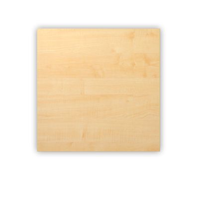 bümö Tischplatte 80x80 cm in Ahorn, Schreibtischplatte aus Holz, Holzplatte, Spanplat