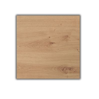 bümö Tischplatte 80x80 cm in Asteiche, Schreibtischplatte aus Holz, Holzplatte, Spanp